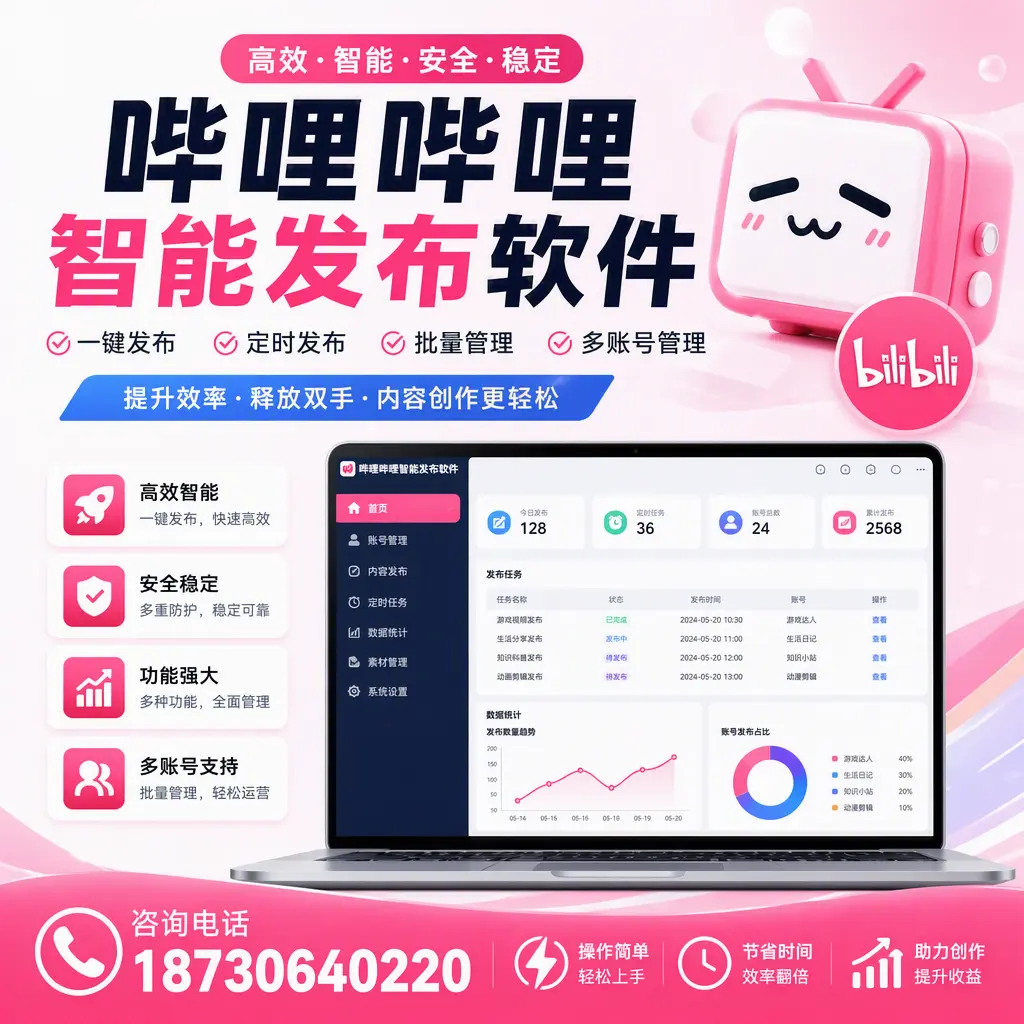 提升内容质量的秘诀:哔哩哔哩智能发布软件在 朔州 的应用